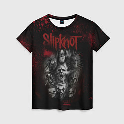 Футболка женская Slipknot dark red, цвет: 3D-принт