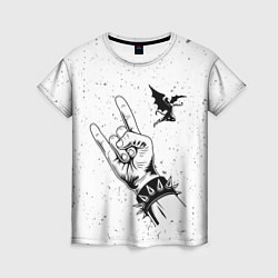 Женская футболка Black Sabbath и рок символ