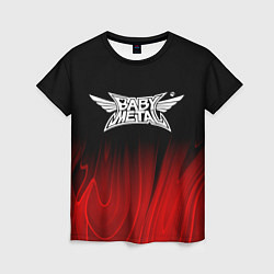 Женская футболка Babymetal red plasma