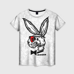 Футболка женская Playboy Skull Rabbit 2023, цвет: 3D-принт