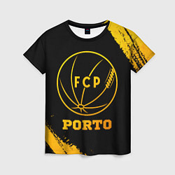 Футболка женская Porto - gold gradient, цвет: 3D-принт