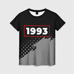 Женская футболка 1993 - в красной рамке на темном