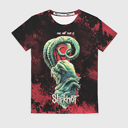 Футболка женская Slipknot - козел, цвет: 3D-принт