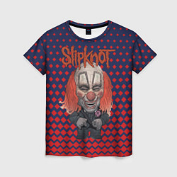 Футболка женская Slipknot clown, цвет: 3D-принт