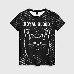 Футболка женская Группа Royal Blood и рок кот, цвет: 3D-принт