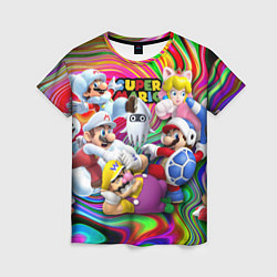 Футболка женская Super Mario - Gaming aesthetics - Collage, цвет: 3D-принт