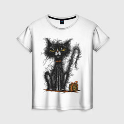 Футболка женская Лохматый котофей, цвет: 3D-принт