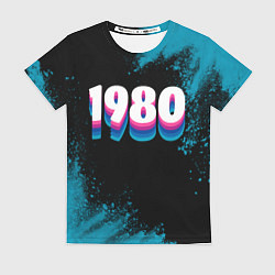 Футболка женская Made in 1980: vintage art, цвет: 3D-принт