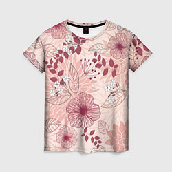 Женская футболка Floral pattern