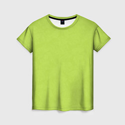 Футболка женская Текстурированный ярко зеленый салатовый, цвет: 3D-принт