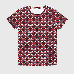 Женская футболка Геометрический скандинавский зимний узор