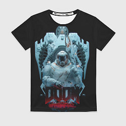 Футболка женская DOOM во льду, цвет: 3D-принт