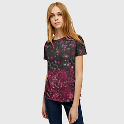 Футболка женская Звёзды и лучи, цвет: 3D-принт — фото 2