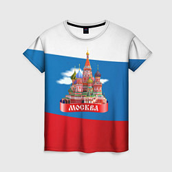 Футболка женская Московский Кремль, цвет: 3D-принт