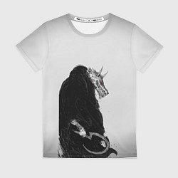 Футболка женская Хоррор волк, цвет: 3D-принт