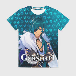 Футболка женская Кэйа элементали, цвет: 3D-принт