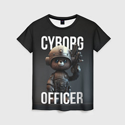 Футболка женская Cyborg officer, цвет: 3D-принт