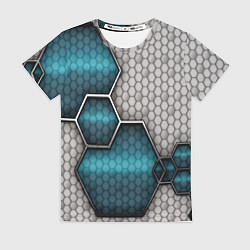 Женская футболка Cyber texture abstraction