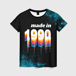 Женская футболка Made in 1990: liquid art