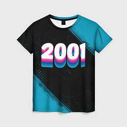 Футболка женская Made in 2001: vintage art, цвет: 3D-принт