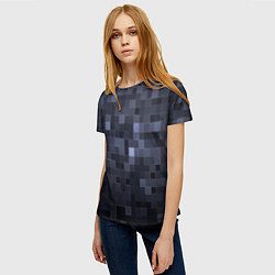 Футболка женская Minecraft block time, цвет: 3D-принт — фото 2