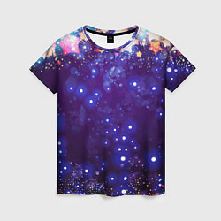 Футболка женская Звездочки - космическое небо, цвет: 3D-принт