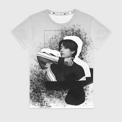 Футболка женская Тэхён и его тень, цвет: 3D-принт