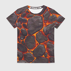 Футболка женская Каменная лава, цвет: 3D-принт
