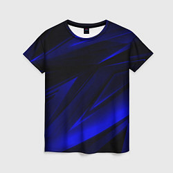 Футболка женская Geometry blue stripes, цвет: 3D-принт