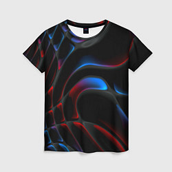 Футболка женская Neon colors drops of liquid, цвет: 3D-принт