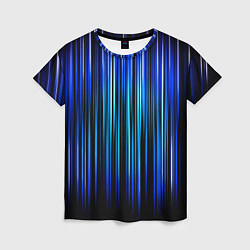 Женская футболка Neon line stripes