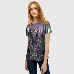Футболка женская Евангелион: Меха в киберпанке, цвет: 3D-принт — фото 2