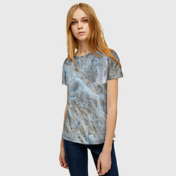 Футболка женская Паутина белая, цвет: 3D-принт — фото 2