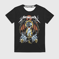 Футболка женская Металлика - Metallica, цвет: 3D-принт