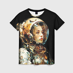 Женская футболка Космическая туристка