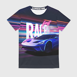 Женская футболка Fast racer