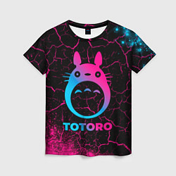 Футболка женская Totoro - neon gradient, цвет: 3D-принт