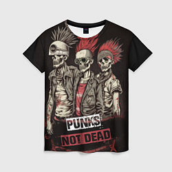 Женская футболка Punks not dead