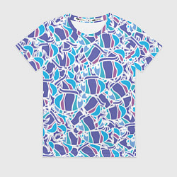 Футболка женская Абстракция рыбка, цвет: 3D-принт
