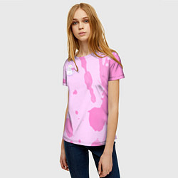 Футболка женская Котик и ножик, цвет: 3D-принт — фото 2