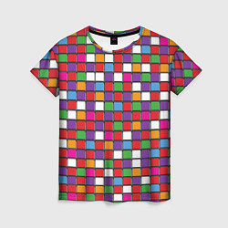 Футболка женская Color cubes, цвет: 3D-принт