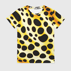 Женская футболка Текстура леопарда