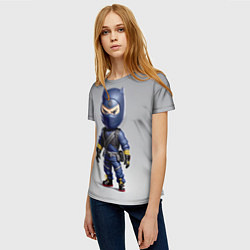 Футболка женская Маленький ниндзя - Япония, цвет: 3D-принт — фото 2