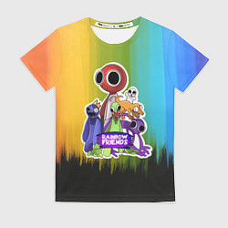 Футболка женская Компания радужных друзей, цвет: 3D-принт