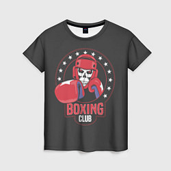 Футболка женская Boxing club - боксёр, цвет: 3D-принт