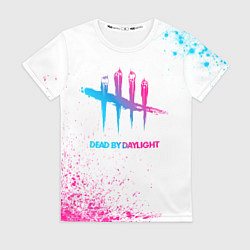 Футболка женская Dead by Daylight neon gradient style, цвет: 3D-принт