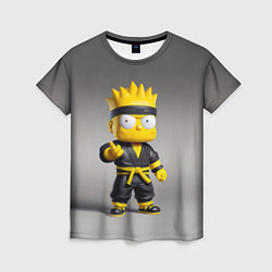 Футболка женская Bart Simpson - ninja - Japan, цвет: 3D-принт