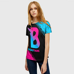 Футболка женская Beastars - neon gradient, цвет: 3D-принт — фото 2