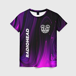 Футболка женская Radiohead violet plasma, цвет: 3D-принт