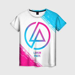 Футболка женская Linkin Park neon gradient style, цвет: 3D-принт